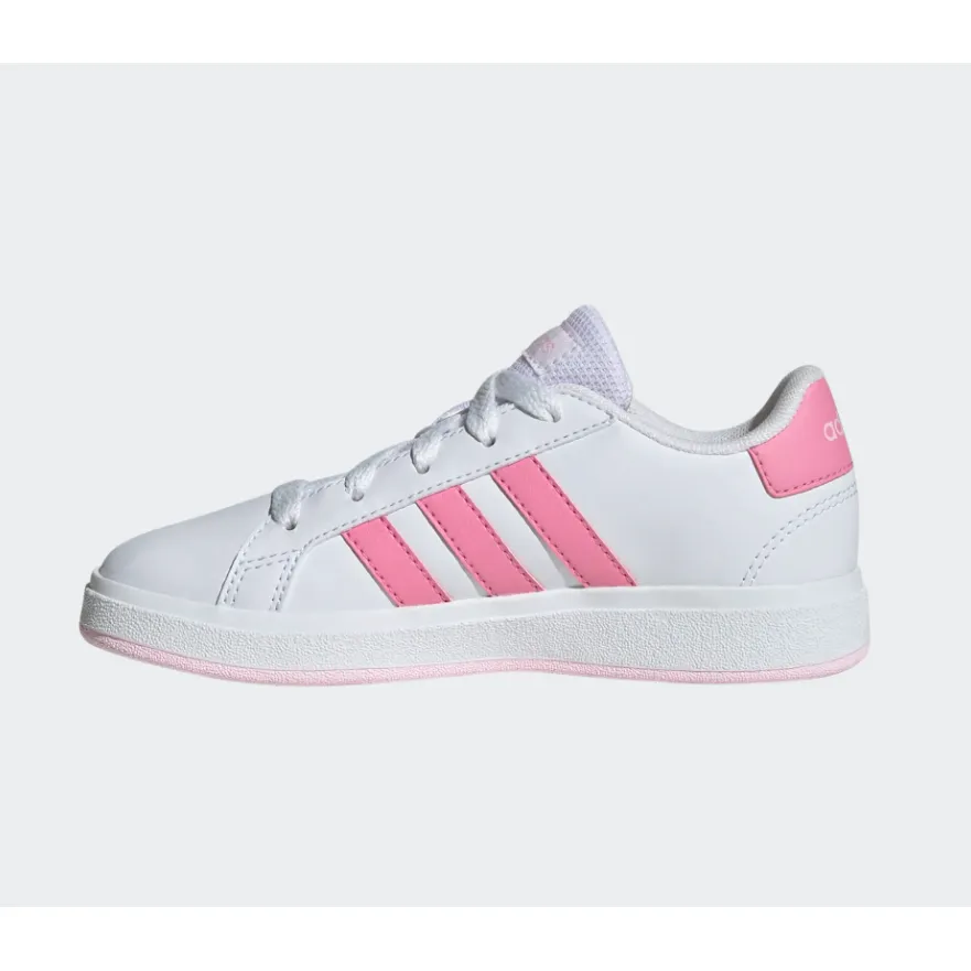 Adidas Girls Trainer Grand Court 2.0K White/Pink