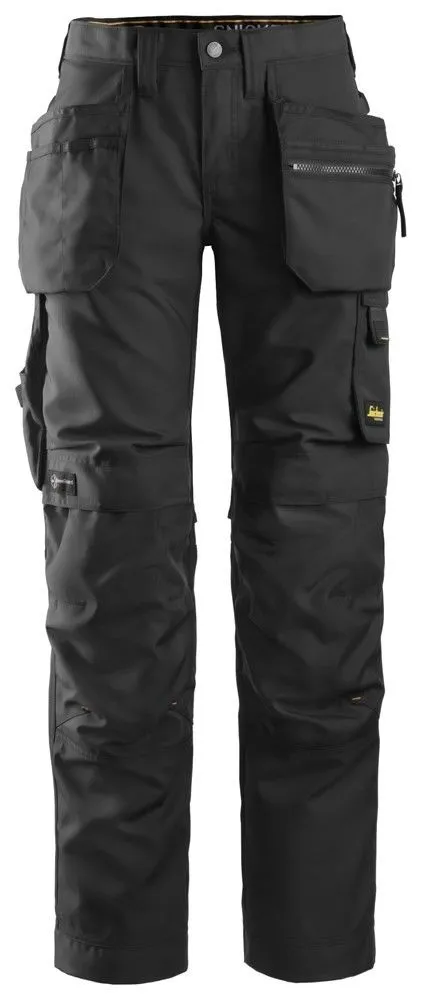 Snickers&#x20;6701&#x20;AllroundWork,&#x20;Women&#x27;s&#x20;Work&#x20;Trousers&#x2B;&#x20;with&#x20;Holster&#x20;Pockets&#x20;-&#x20;Black